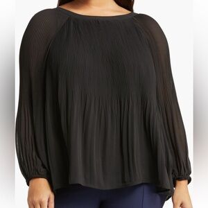 Daniel Rainn crew neck pleated top